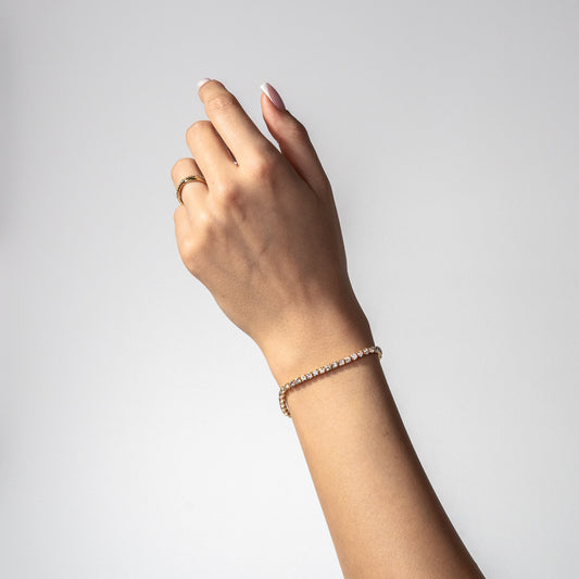 ГРИВНА SHINY – GOLD WITH SMALL DIAMONDS